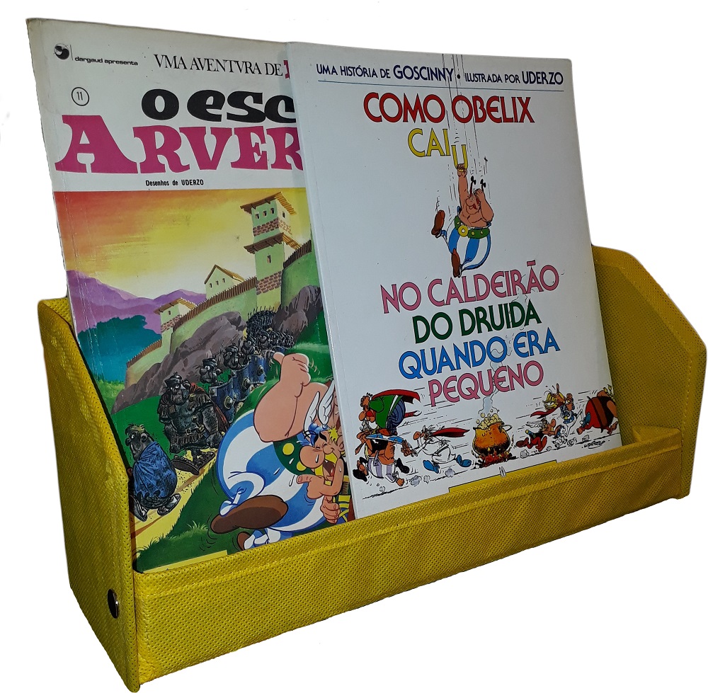 Prateleira/Revisteiro Em TNT De 40X15X10- Organibox - Amarelo