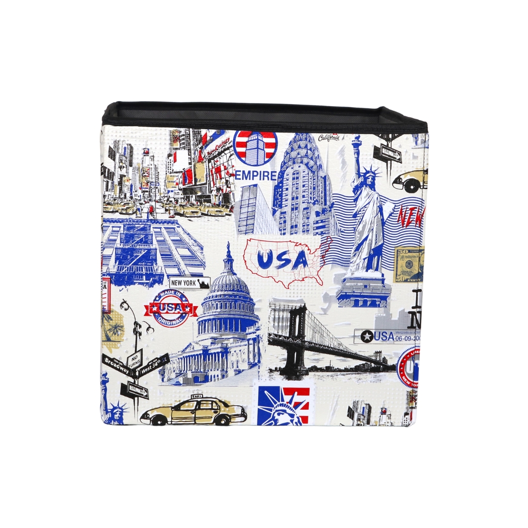 Puff / Pufe Baú  E.U.A OrganiBox 35x37x35