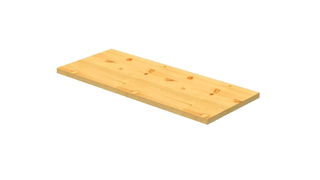 Painel Madeira Pinus Maciça 60x25x1,8cm Natural Eco