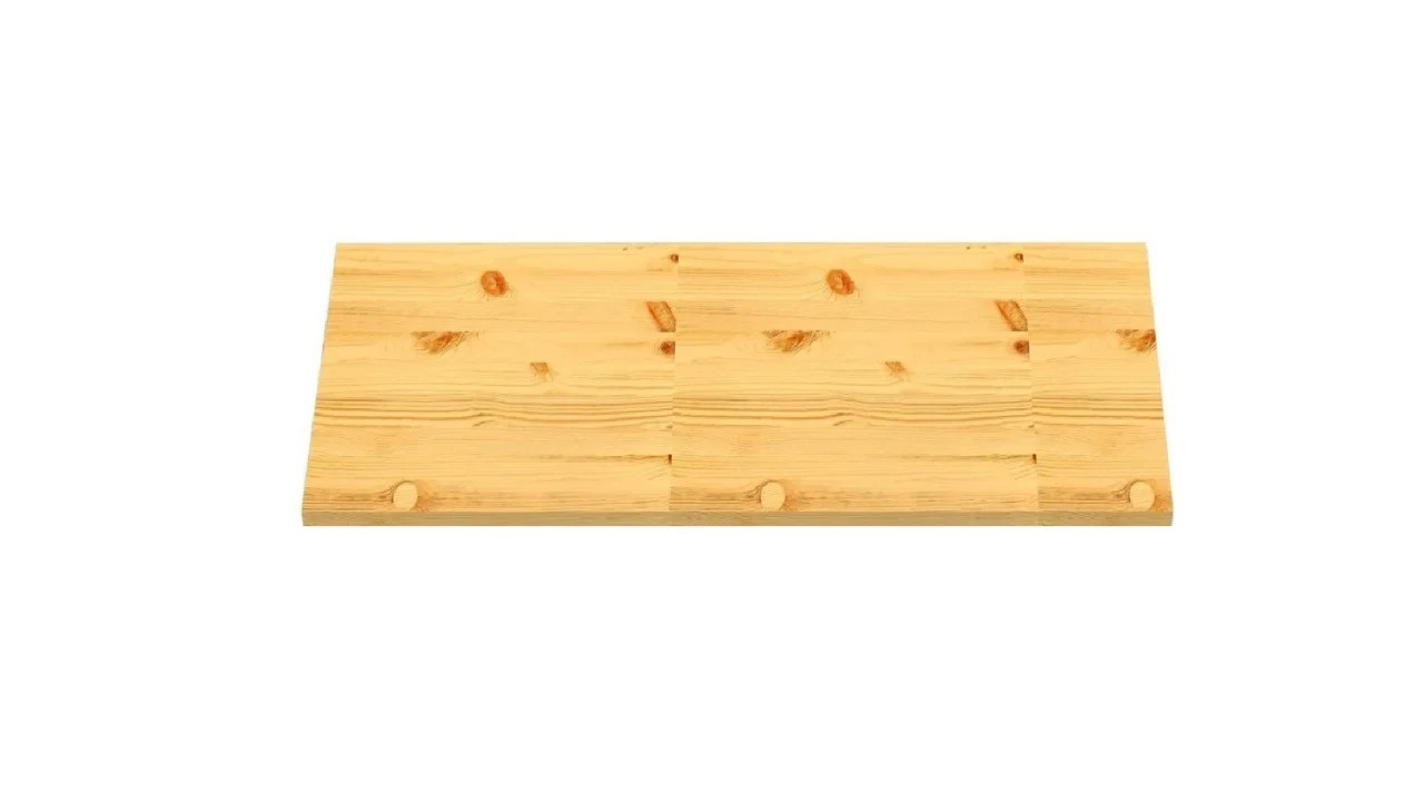 Painel Madeira Pinus Maciça 60x30x1,8cm Natural Eco