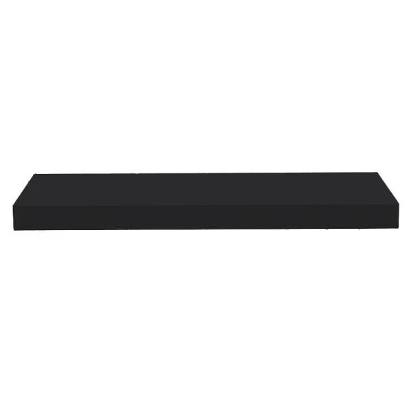 Prateleira Suporte Embutido 60x25cm Preta - Conceito