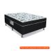 [OUTLET] Cama Box Casal Conjugada Union Espuma D18 Preta e Branca