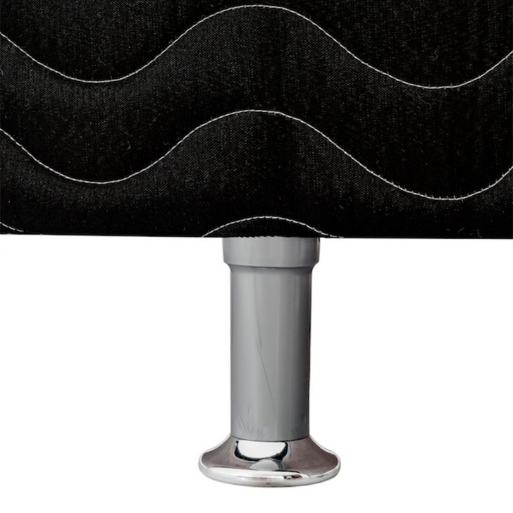 [OUTLET] Cama Box Casal Conjugada Union Espuma D18 Preta e Branca
