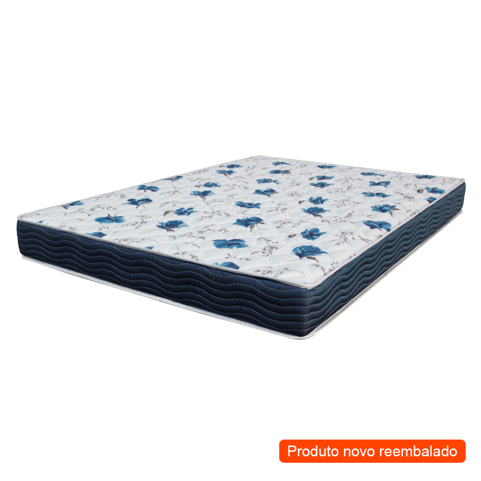 [OUTLET] Colchão Casal de Espuma D28 Iso (18x138x188) Azul