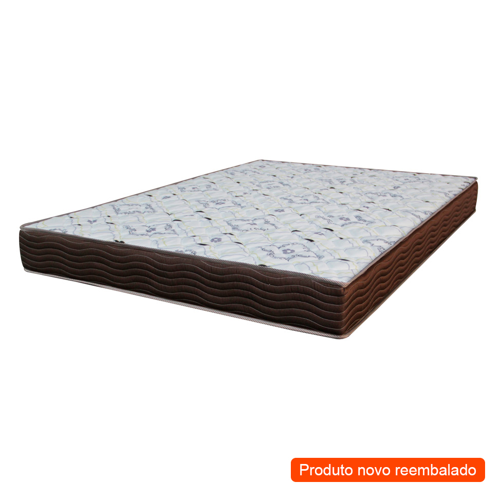 [OUTLET] Colchão Casal de Espuma D45 Iso (18x138x188) Marrom