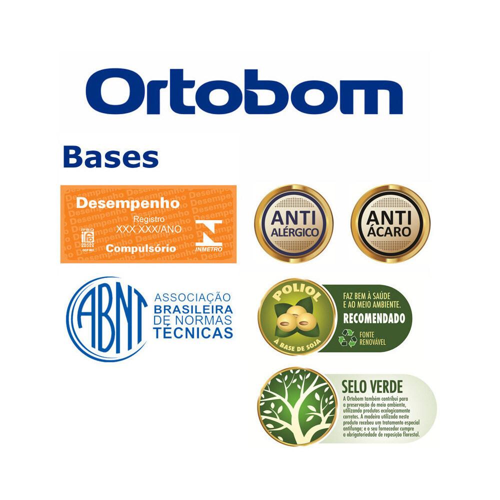 Base Baú Cinza Queen (158x198x39) - Ortobom