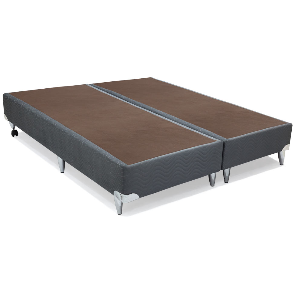 Base Box Queen Camurça II Cinza