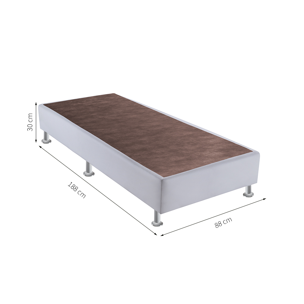 Base Box Solteiro Cori II Branco