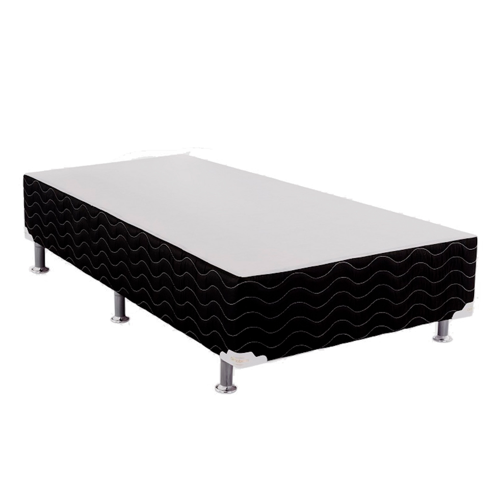 Base Box Solteiro Light Preto