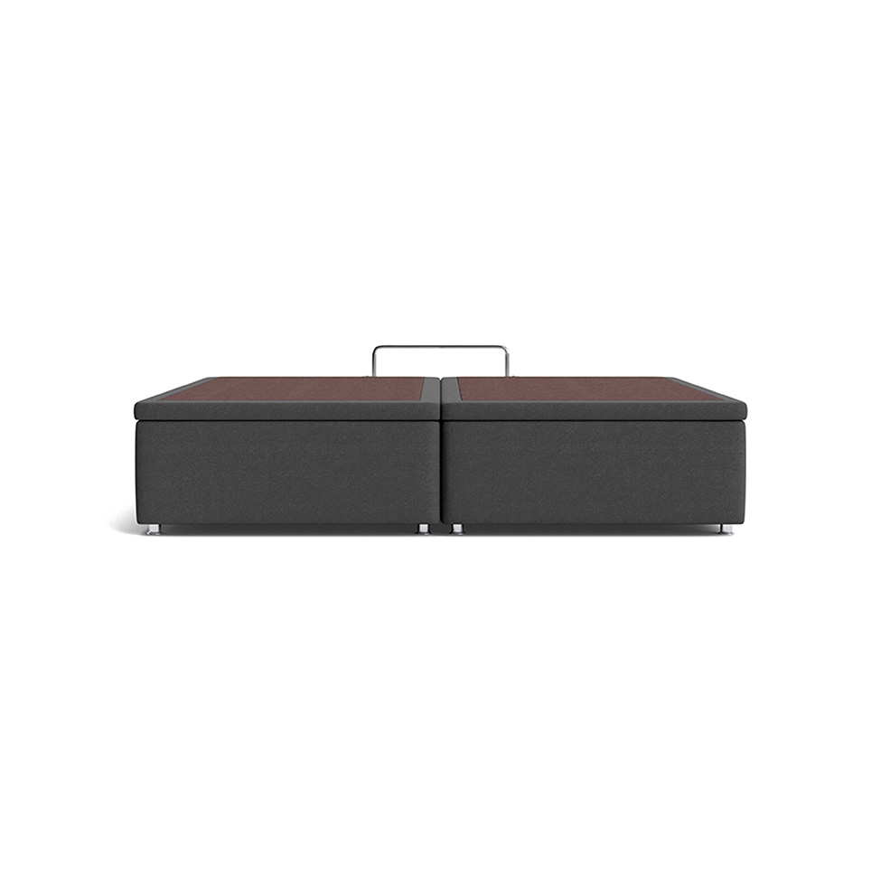 Base Box Super King Americana Camurça Cinza
