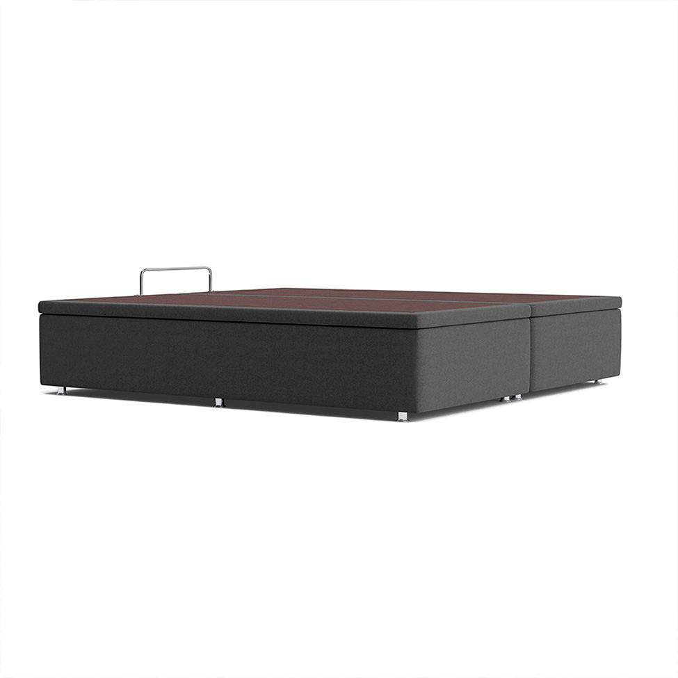 Base Box Super King Americana Camurça Cinza