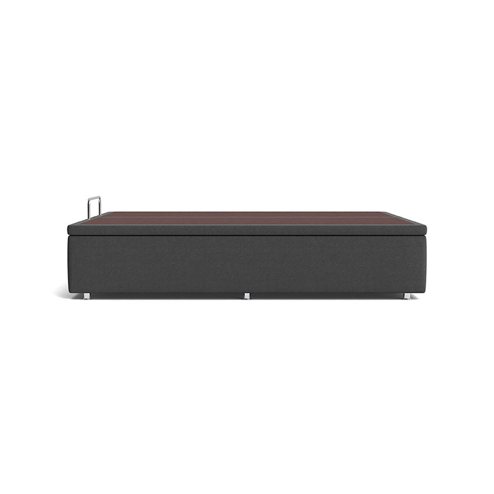 Base Box Super King Americana Camurça Cinza