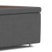 Base Box Super King Americana Camurça Cinza