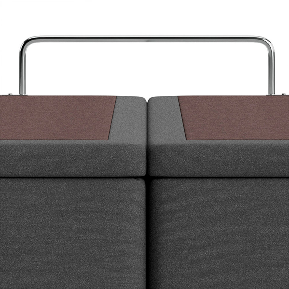Base Box Super King Americana Camurça Cinza