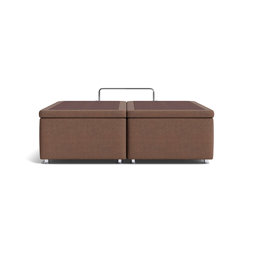 Base Box de Casal Americana Camurça Bege