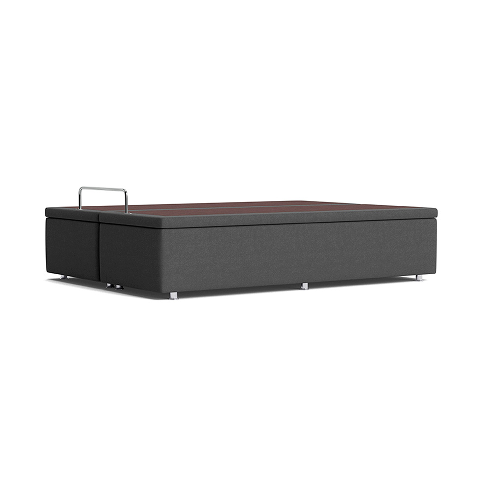Base Box de Casal Americana Camurça Cinza