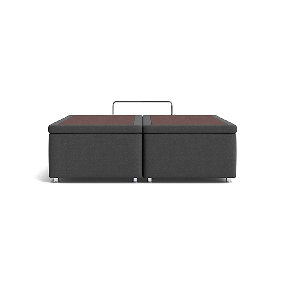 Base Box de Casal Americana Camurça Cinza