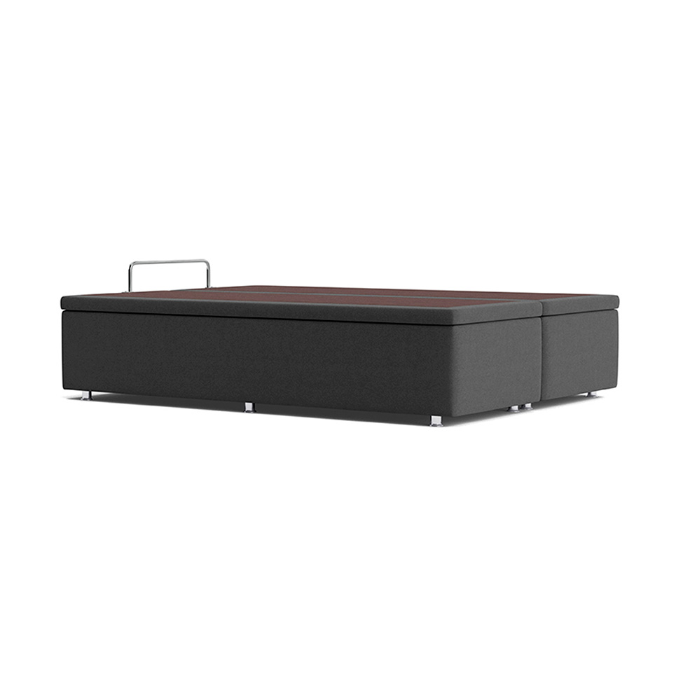 Base Box de Casal Americana Camurça Cinza