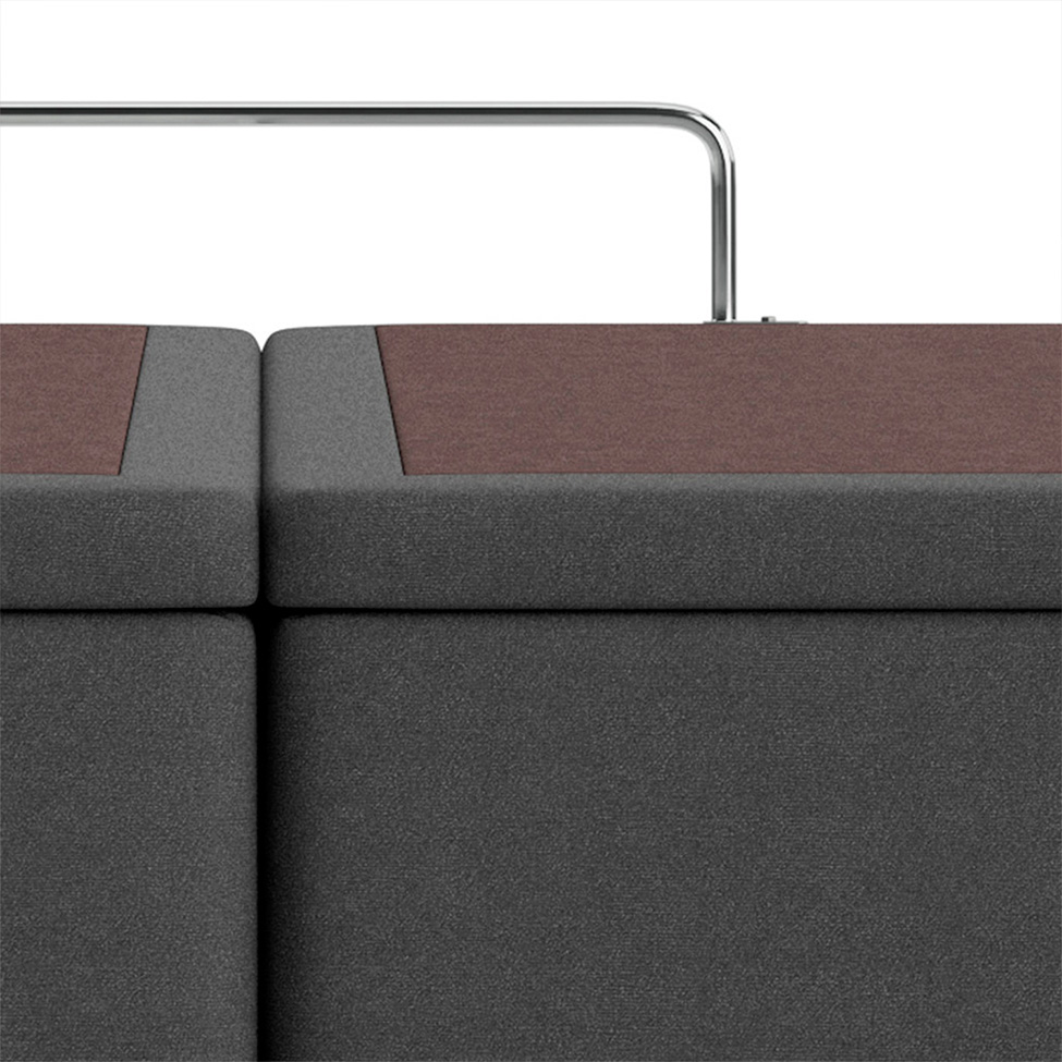 Base Box de Casal Americana Camurça Cinza