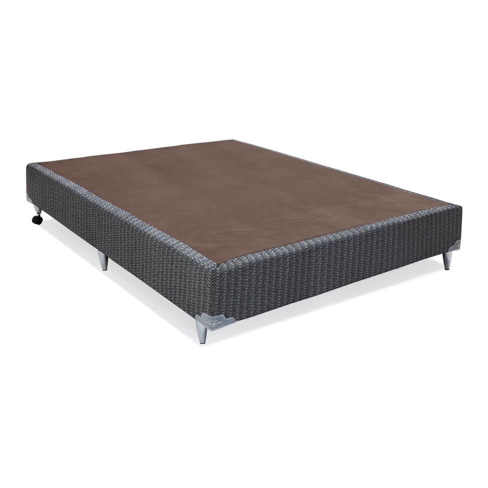 Base Para Cama Box Casal Ambar Grafite