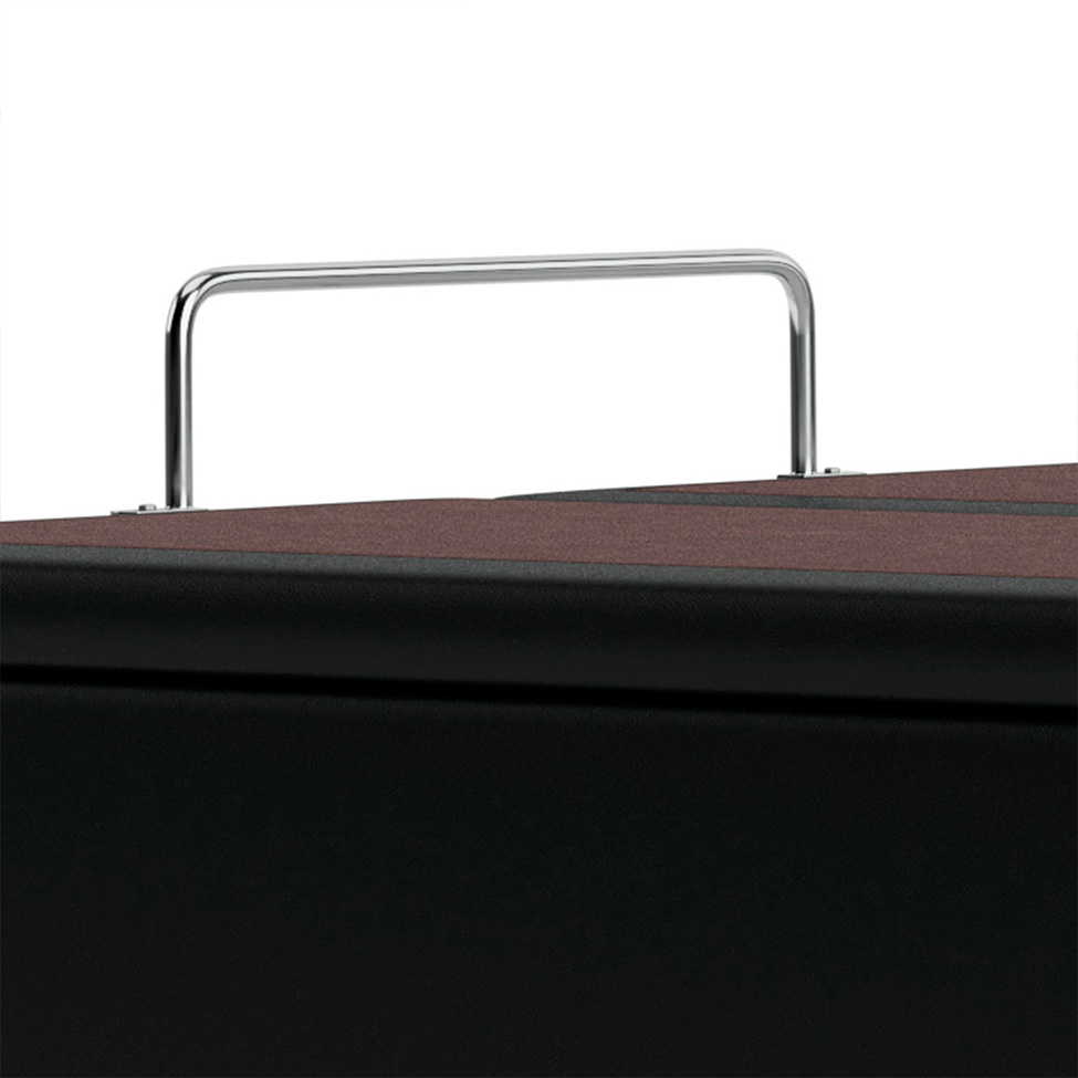 Base Para Cama Box Casal Jade com Baú Preto