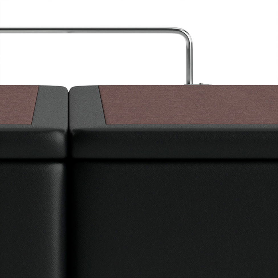 Base Para Cama Box Casal Jade com Baú Preto