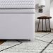 Base Para Cama Box Casal Marfim com Baú Branco