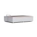 Base Para Cama Box Casal Marfim com Baú Branco