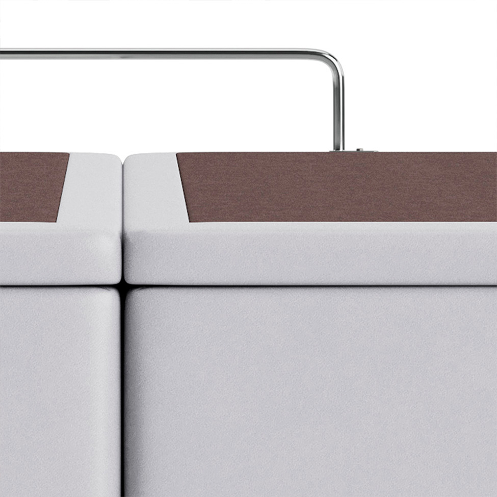 Base Para Cama Box Casal Marfim com Baú Branco