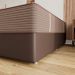 Base Para Cama Box Casal Pérola com Baú Marrom