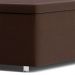 Base Para Cama Box Casal Pérola com Baú Marrom