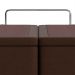 Base Para Cama Box Casal Pérola com Baú Marrom