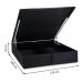 Base Para Cama Box Casal Safira com Baú Preto