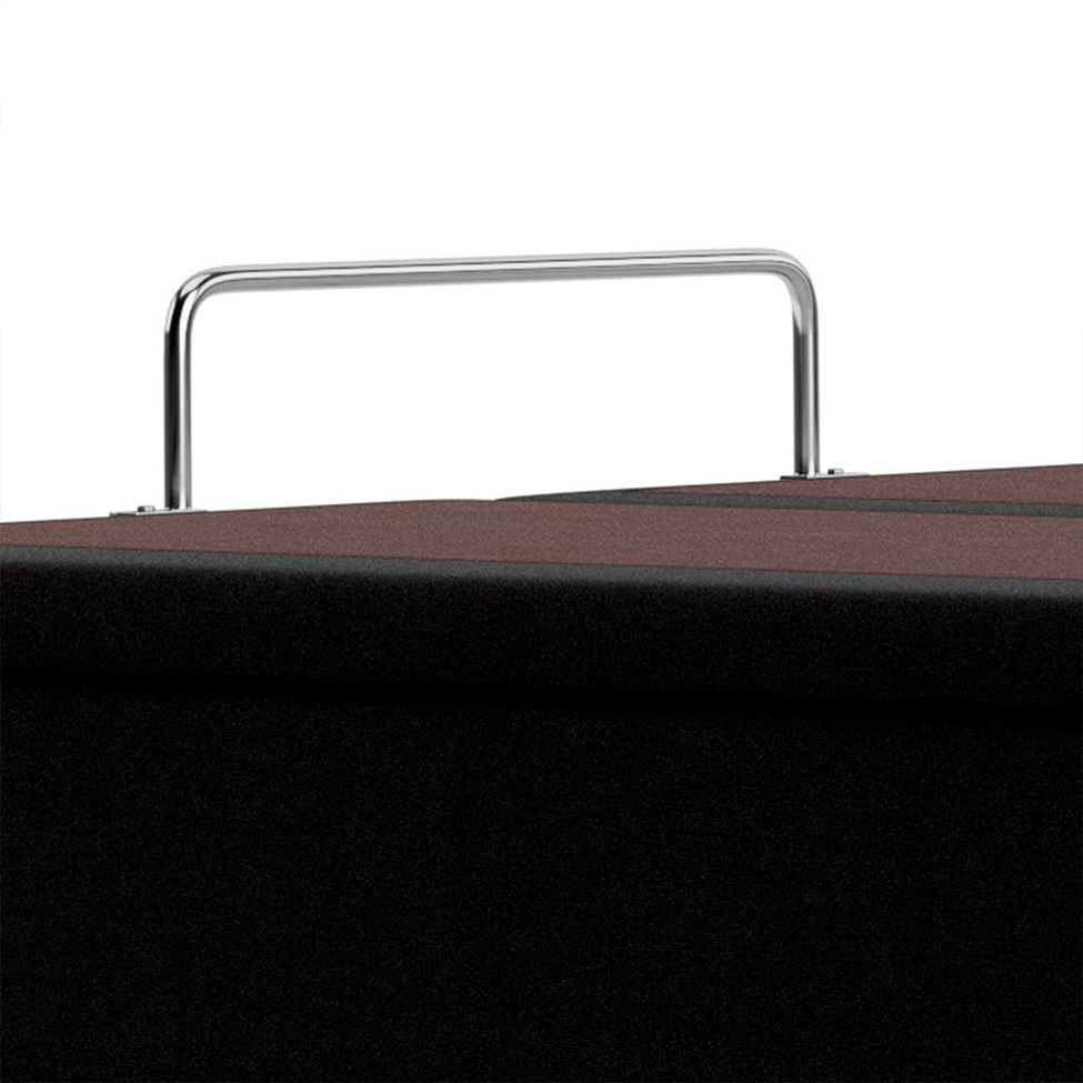 Base Para Cama Box Casal Safira com Baú Preto