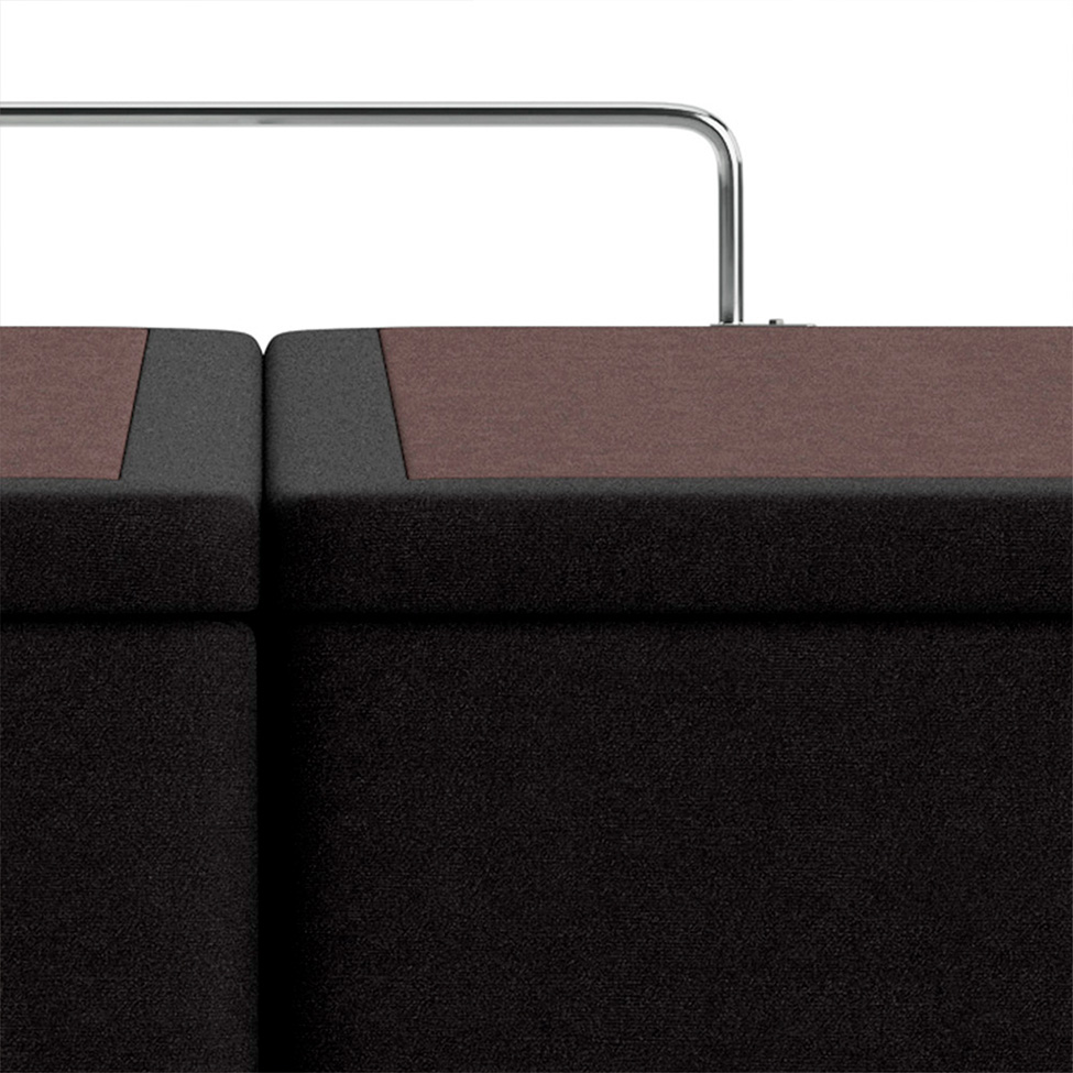 Base Para Cama Box Casal Safira com Baú Preto