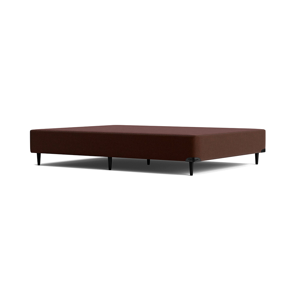 Base para Cama Box Casal Camurça I Marrom