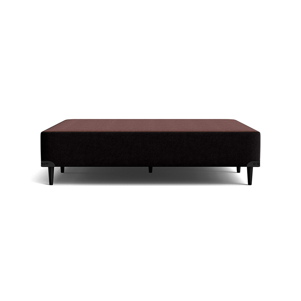 Base para Cama Box Casal Camurça I Preta