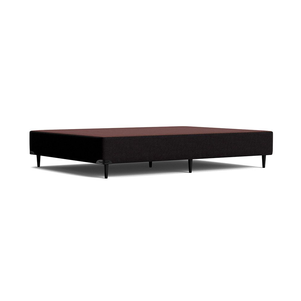 Base para Cama Box Casal Camurça I Preta