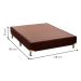Base para Cama Box Casal Camurça II Marrom
