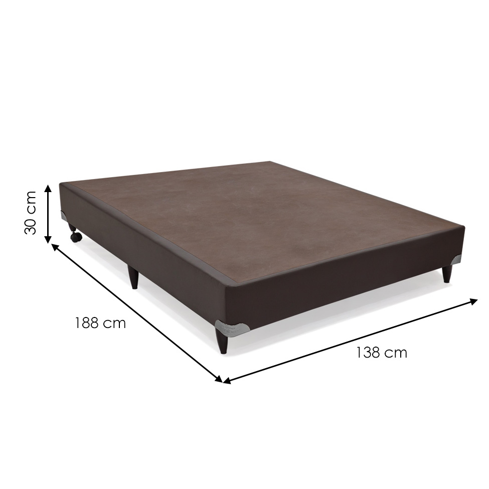 Base para Cama Box Casal Cori VI Marrom