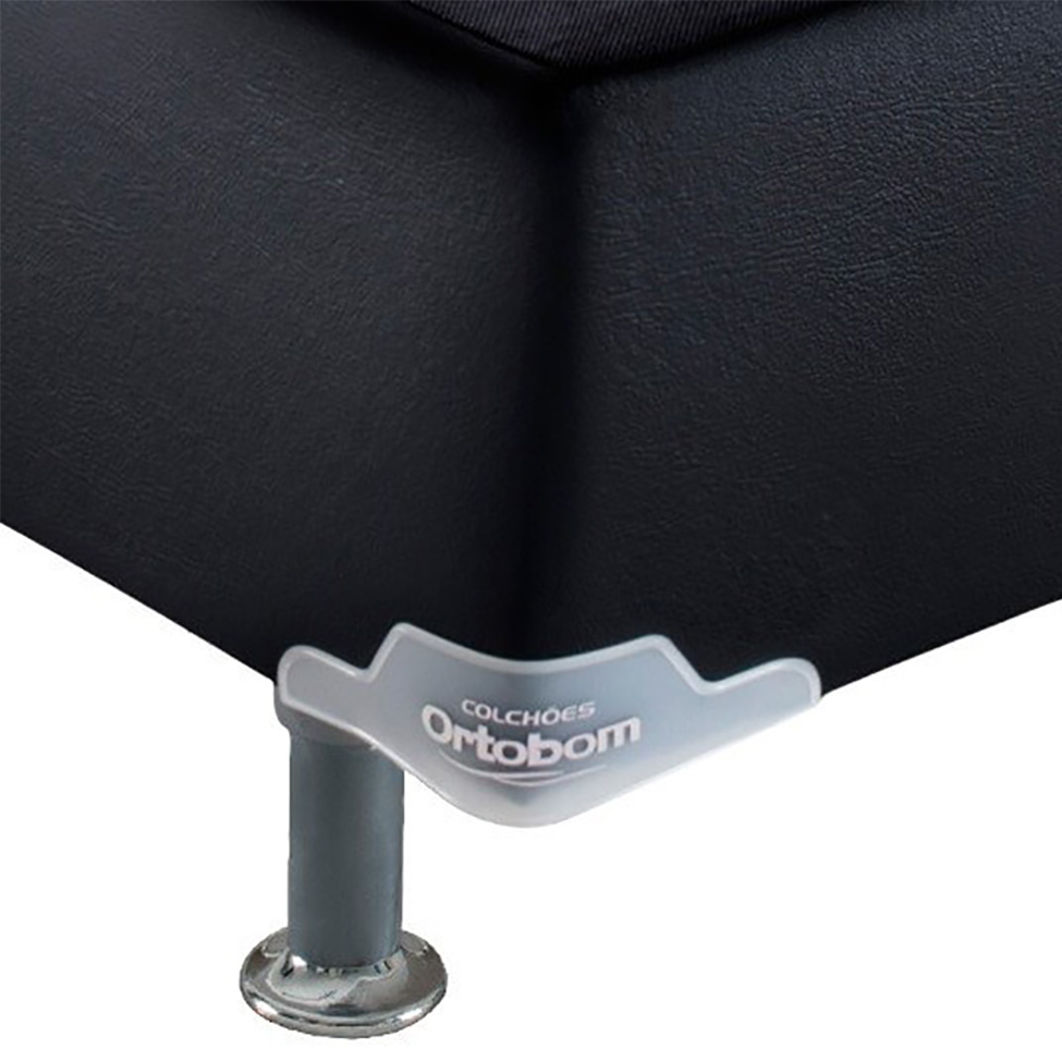 Base para Cama Box Casal Cori VI Preta