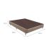 Base para Cama Box Casal Linen (23x138x188) Bege