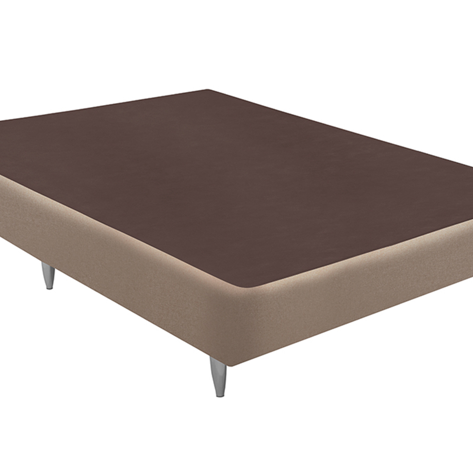 Base para Cama Box Casal Linen (30x138x188) Bege