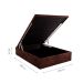 Base para Cama Box Casal Physical l com Baú (39x138x188) Marrom
