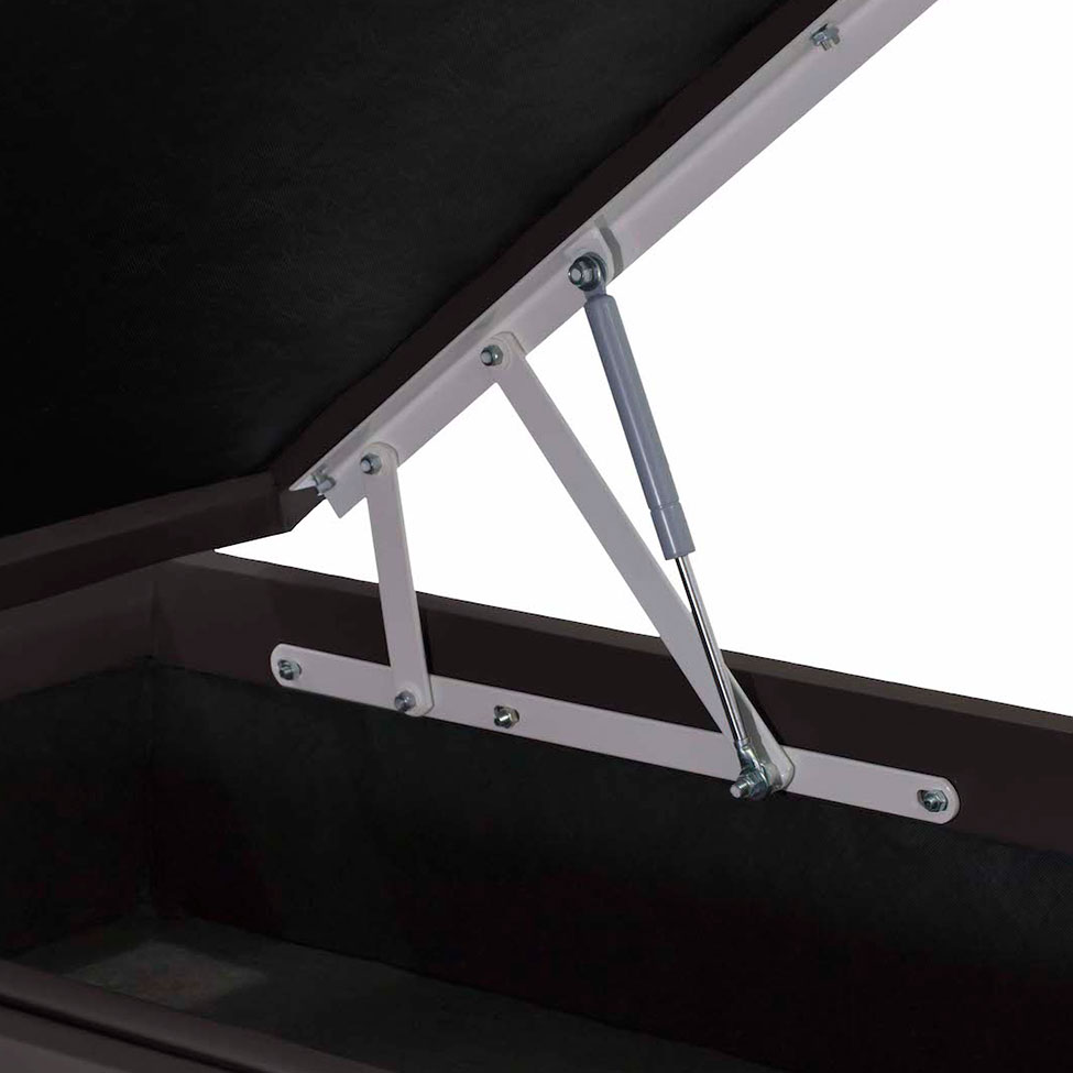 Base para Cama Box Casal Physical l com Baú (39x138x188) Marrom