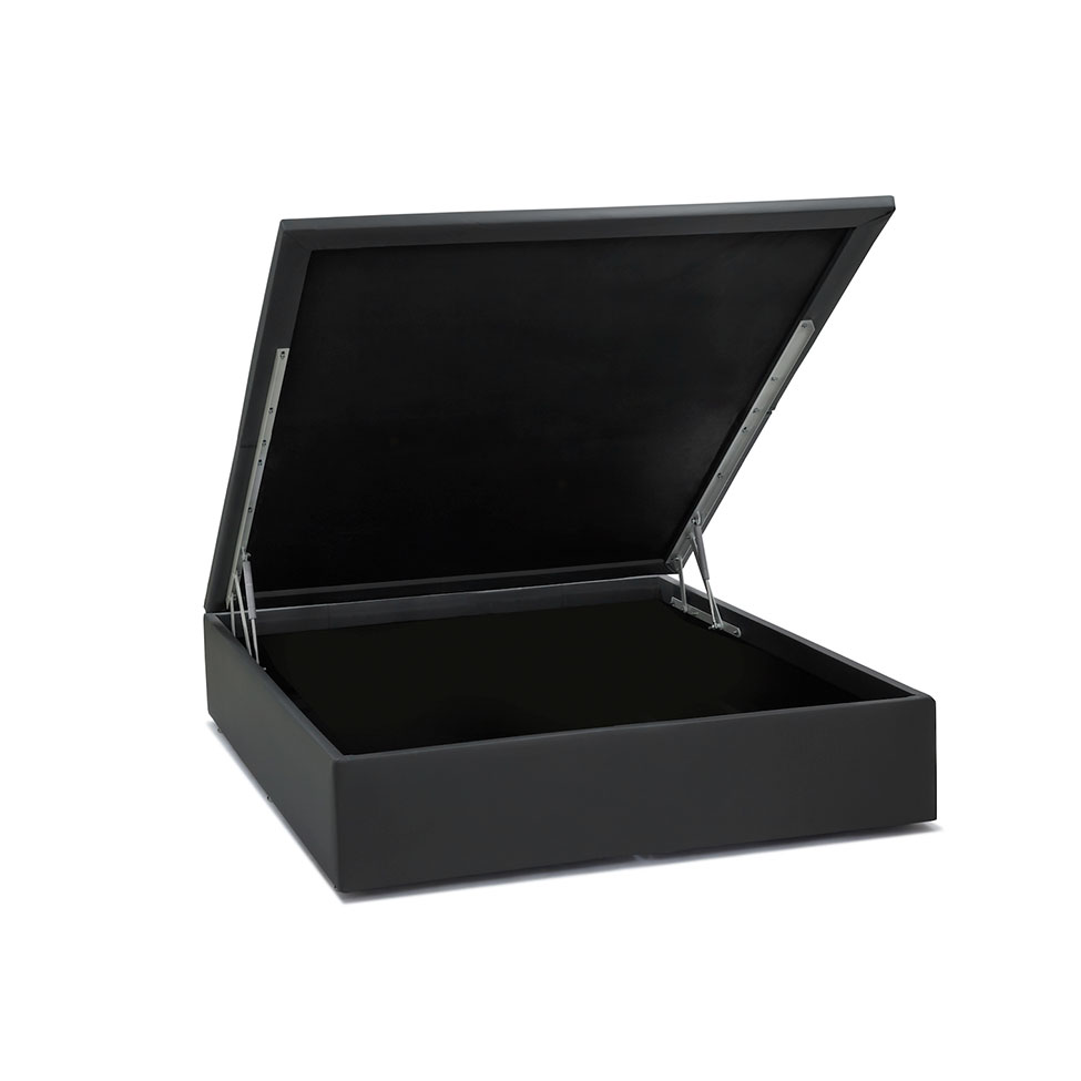 Base para Cama Box Casal Physical ll com Baú (39x138x188) Cinza