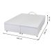 Base para Cama Box King Americana com Baú Branca