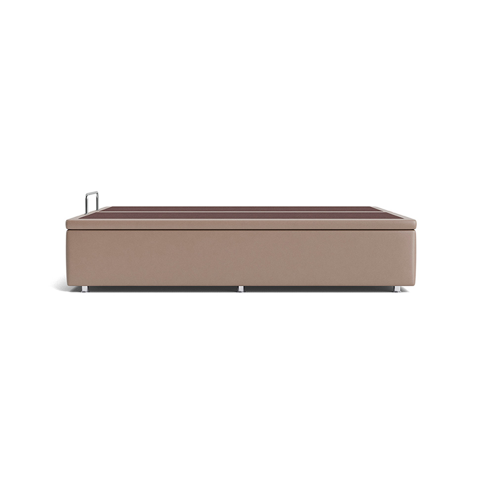 Base para Cama Box King James com Baú Bege