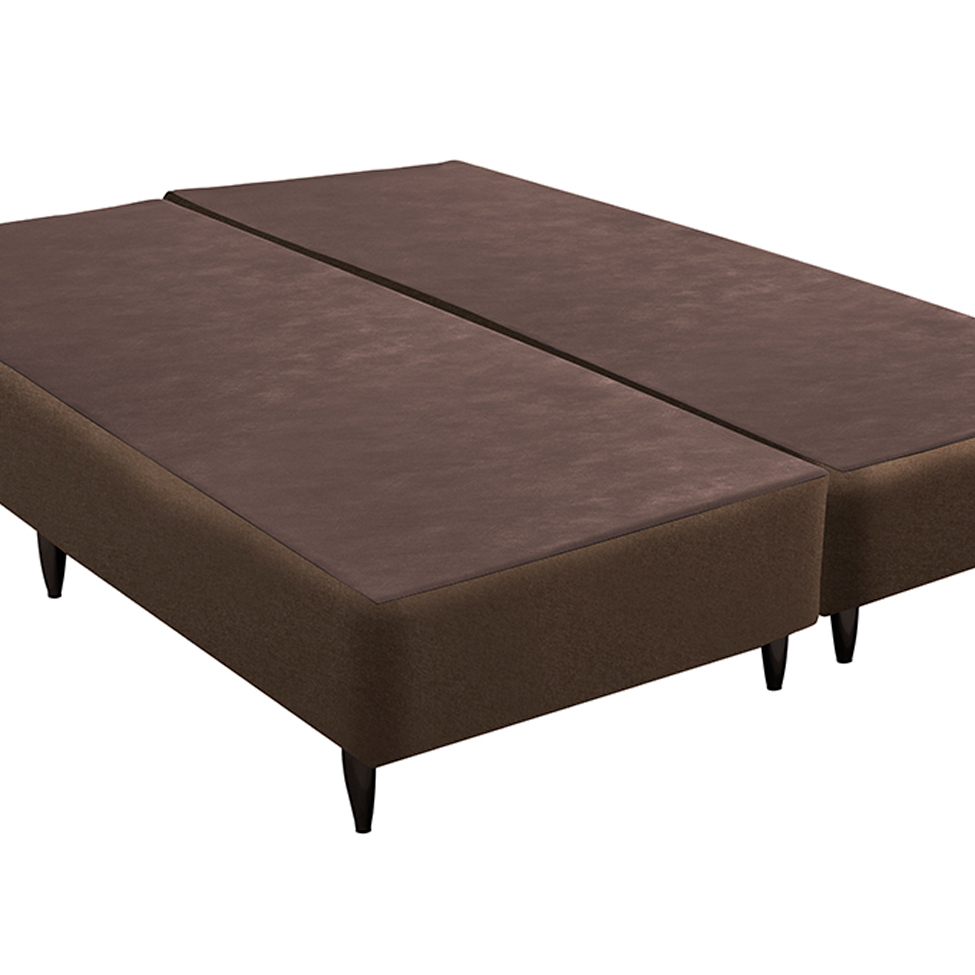 Base para Cama Box King Linen (23x193x203) Marrom