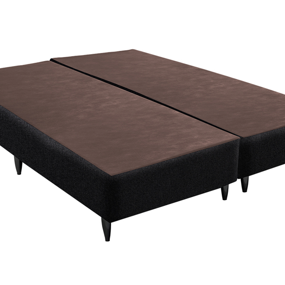 Base para Cama Box King Linen (23x193x203) Preta